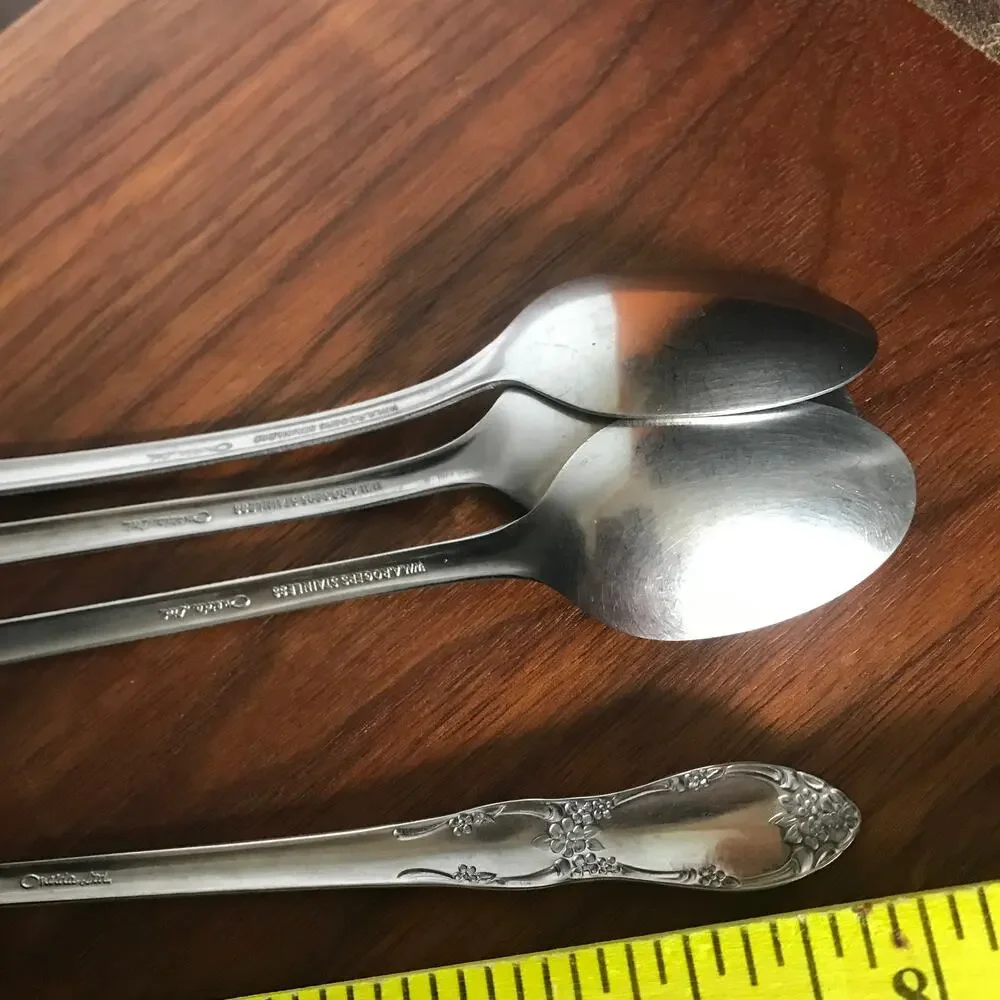Oneida Wm. A. Rogers Fenway (Daydream) stainless, set of 4 iced tea spoons